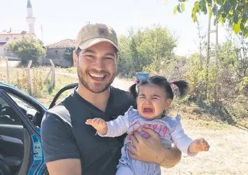 Çağatay Ulusoy'dan babalık provası!