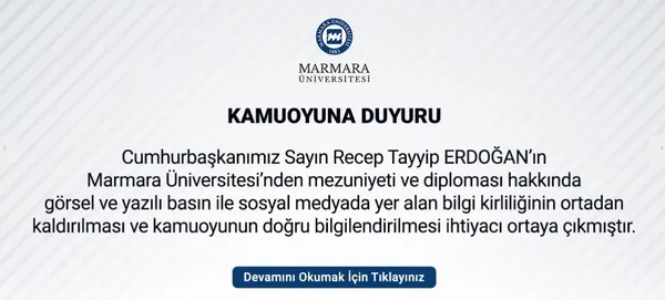 1679691515173.jpg "Başkan Erdoğan'ın diploması yok" yalanı muhalefetin elinde patladı! CHP medyasına yanıt Marmara Üniversitesi'nden geldi - 4