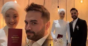 Gelinliği dikkat çekti! Kadir Ezildi ile Gamze Türkmen evlendi