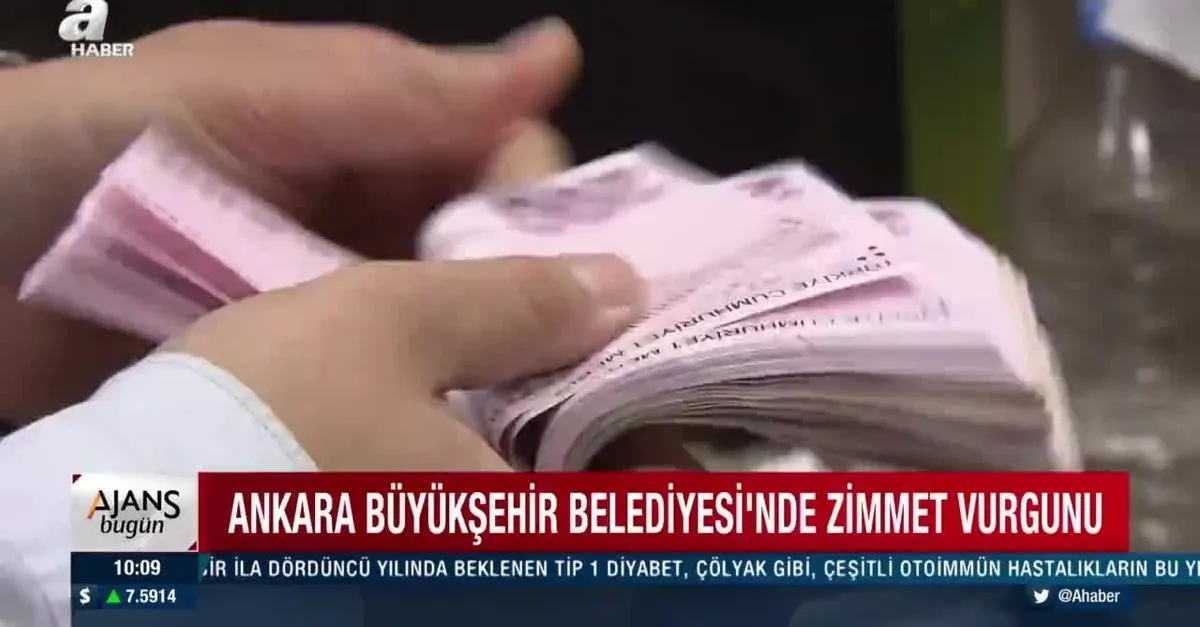 Ankara Büyükşehir Belediyesi'nde zimmet vurgunu! 1 milyon TL'yi zimmetine geçirmiş