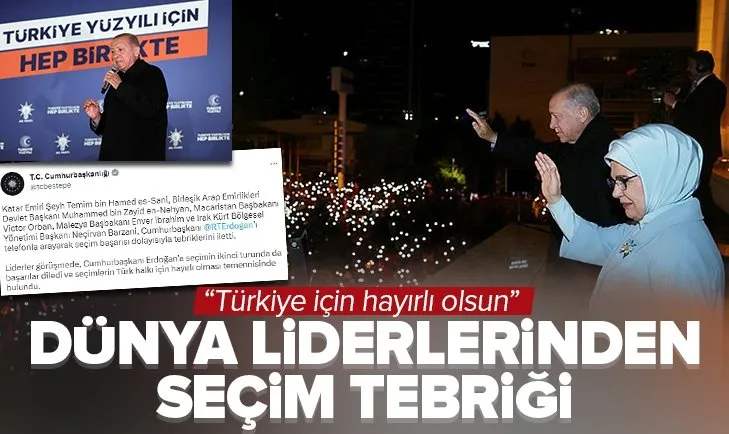 Başkan Erdoğan’a dünya liderlerinden tebrik telefonu