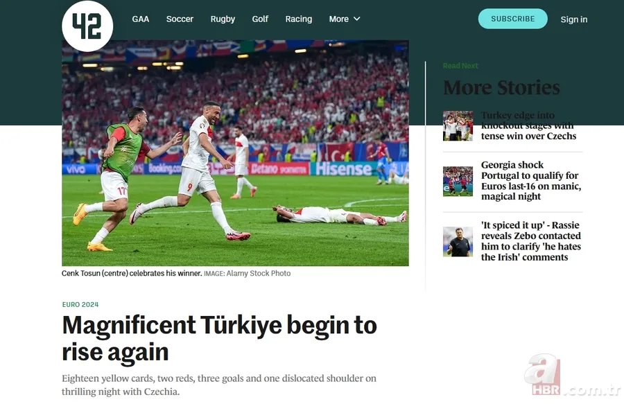 Türkiye Çekya'yı devirdi Avrupa'nın manşetlerini süsledi: Muhteşem Türkler... 9