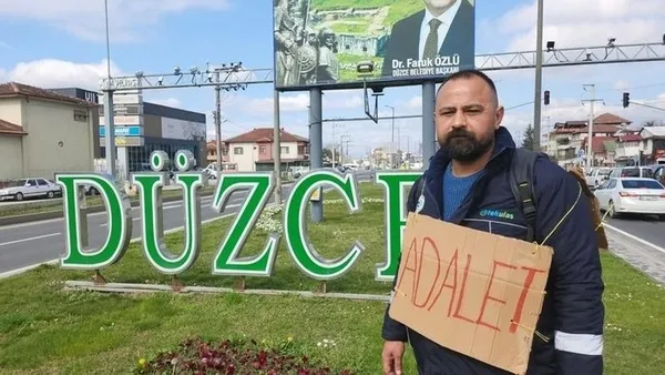 Tekirdağ Belediyesi’nden haksız yere kovulan işçi Numan’ın adalet yürüyüşü! CHP Genel Merkezi’nin önünde açlık grevi yapacak