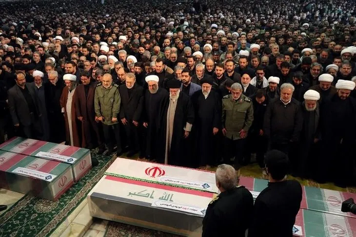 Süleymani'nin cenazesinde izdiham çıktı! Ölen ve yaralananlar var