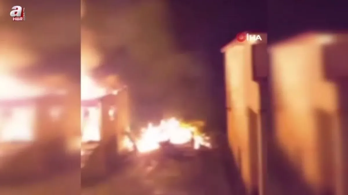 Mısır fırını 1 ev ve 1 serentiyi kül etti