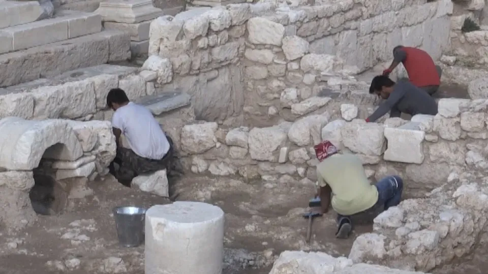 O ilimizde kazı çalışmaları sırasında bulundu! İşte Roma dönemine ait hamam