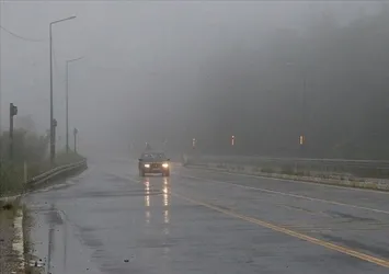 Bolu Dağı'nda sis etkili oldu!