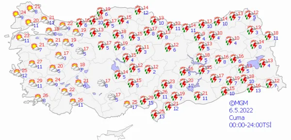 1651507780892.png Bayramın ikinci gününe dikkat! Kuvvetli sağanak yağış uyarısı! İşte Meteoroloji'nin uyarı verdiği iller... - 8