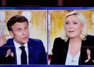 Macron ve Le Pen canlı yayında kozlarını paylaştı!
