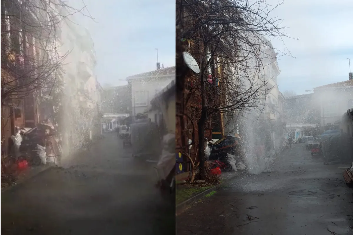 Son dakika: Büyükada’da İSKİ borusu patladı! Su metrelerce yükseğe fışkırdı