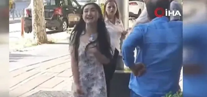İstanbul'da ilginç olay! Genç kadın önce bağırdı sonra yola atladı
