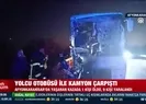 Yolcu otobüsü ile kamyon çarpıştı