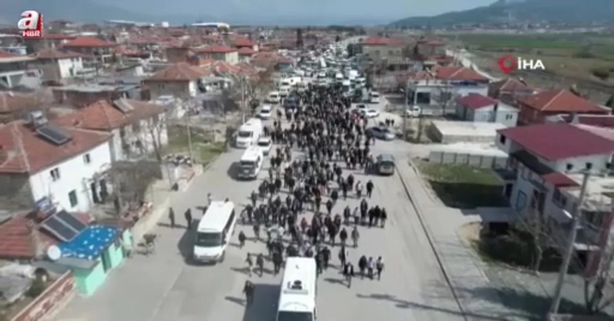 Minik Nazlı'yı son yolculuğuna uğurlandı