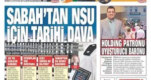SABAH’tan NSU için tarihi dava