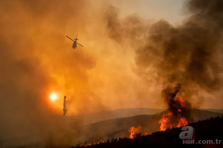 ABD’nin California eyaleti tarihinin en büyük yangınıyla mücadele ediyor