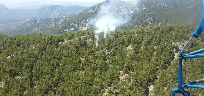 Son dakika: Antalya’da korkutan orman yangını