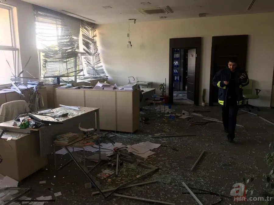 ATSO binası otoparkındaki patlamadan fotoğraflar 14