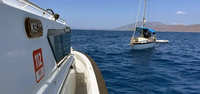 Datça açıklarında yelkenliyle insan kaçakçılığı! 38 göçmen kurtarıldı