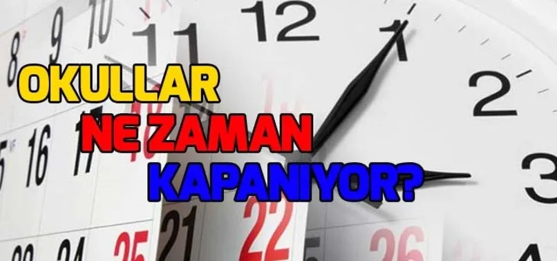 Okullar ne zaman kapanıyor? Yaz tatili ne zaman başlıyor? MEB Çalışma Takvimi 2019!