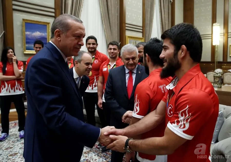 Erdoğan, Rio 2016 Olimpiyat Oyunlarında madalya kazanan Türk sporcuları kabul etti 10