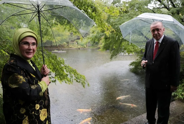 Başkan Erdoğan Japonya'da çay seremonisine katıldı