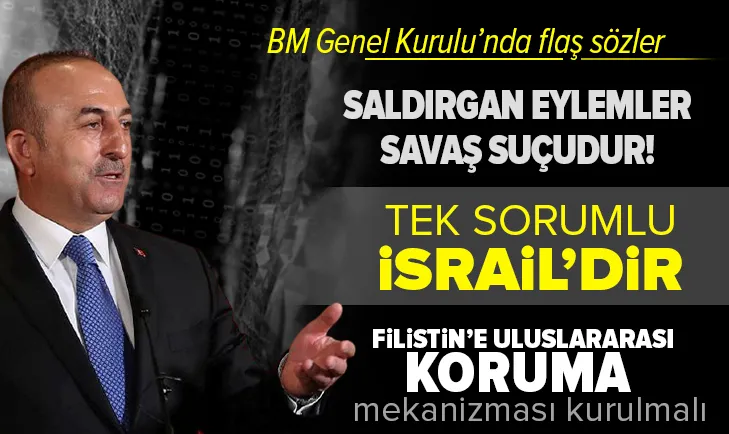 Dışişleri Bakanı Çavuşoğlu'ndan flaş Filistin açıklaması