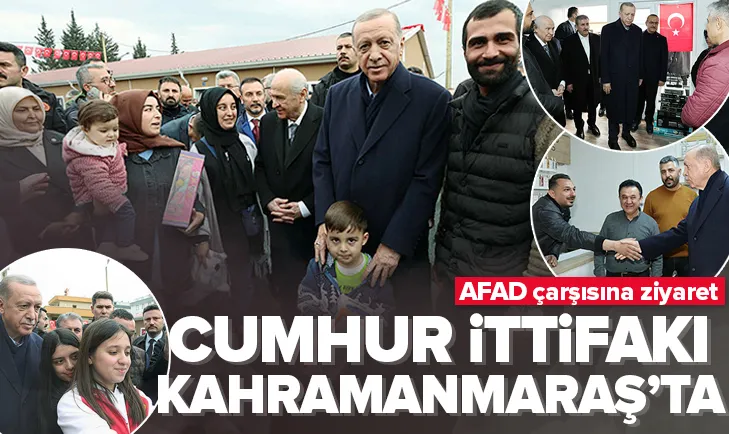 Başkan Erdoğan AFAD çarşısını ziyaret etti