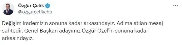 Bay Kemal dümeni bırakmamak için FETÖ taktikleri deniyor! CHP İstanbul İl Başkanı Özgür Çelik adına sahte mesajlar atıldı