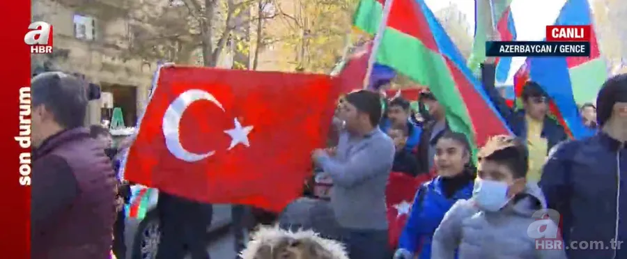 Son dakika: Şuşa zaferinin ardından Azerbaycan'da çifte bayram! Vatandaşlar sevinçlerini A Haber'le paylaştı 7