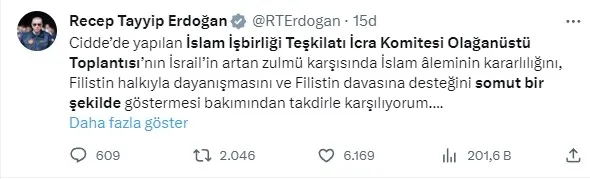 Türkiye’de 3 günlük yas ilan edildi! Başkan Erdoğan’dan ABD ve Batı’ya sert ’Filistin’ tepkisi: Ateşe körükle gidiyorlar!