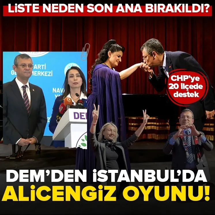 DEM Partiden İstanbulda alicengiz oyunu!