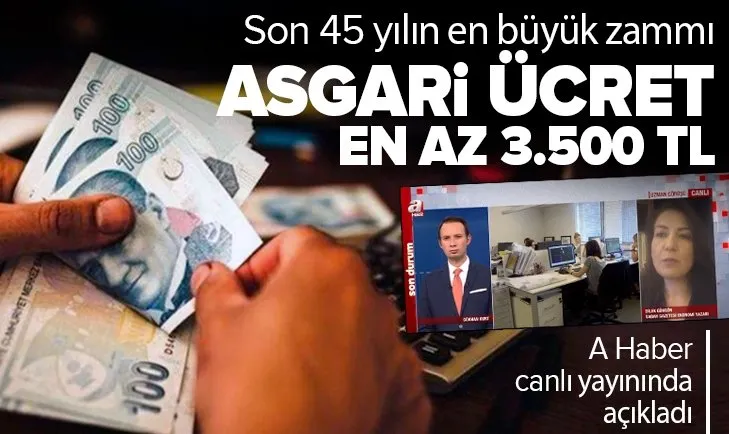 Asgari ücret ne kadar olacak? Son 45 yılın en büyük zammı: 3.500 TL’nin altında olmayacak