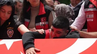 Tekirdağ’da iki şehit polisimiz için son görev: Kahraman babaya gözyaşlarıyla veda