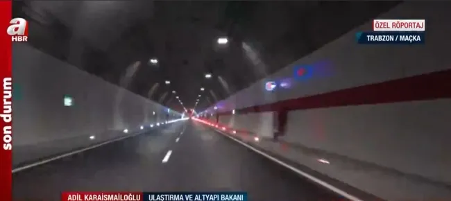 A Haber ekibi ve Bakan Karaismailoğlu Zigana Tüneli’nden Togg ile geçti