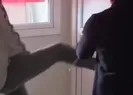 Kapıyı kırdı pankartları indirdi