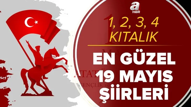 19 Mayıs 1919 şiirleri: 1, 2, 3, 4 kıtalık 19 Mayıs Atatürk'ü Anma, Gençlik ve Spor Bayramı ile ilgili şiirler