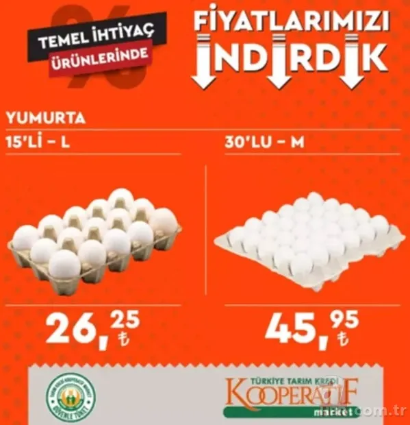 Tarım Kredi marketlerinde indirim! Hangi ürün ne kadar oldu? Tarım Kredi'de eski ve yeni fiyat listesi 16