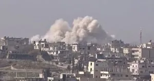 Katil Esad yine varil bombasıyla saldırdı