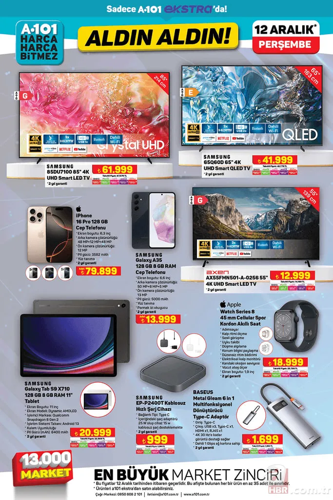 12 ARALIK A101 AKTÜEL KATALOG | Bu hafta A101 kataloğunda neler var? Blender, tava seti, çaydanlık, kurutmalık 13