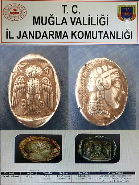 Muğla’da Atina Grek sikkesi operasyonu! 6 kişi yakalandı