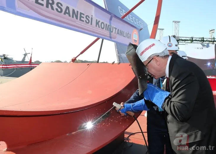 Yeni nesil milli denizaltının ilk kaynağını Erdoğan yaptı