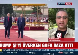 Trump'tan Çin'de gaf
