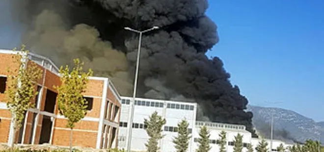 Son dakika: Antalya OSB'de fabrika yangını