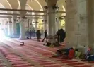 İsrail polisi Mescid-i Aksada cemaate müdahale etti