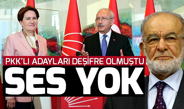 Akşener, Kılıçdaroğlu ve Karamollaoğlu PKKlı aday skandalı sonrası kayıplara karıştı
