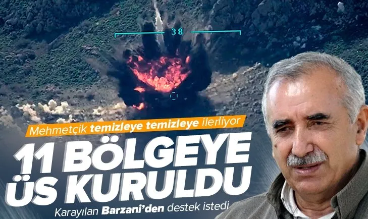 Pençe-Kilit Operasyonu’nda stratejik tepeler kontrol altına alınıyor! 11 üs kuruldu