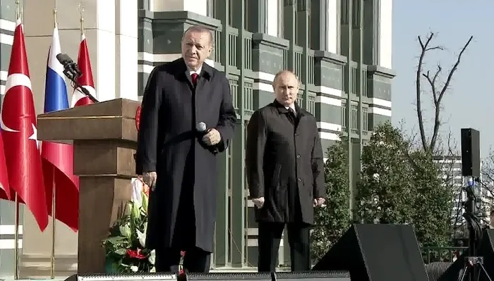 Cumhurbaşkanı Erdoğan ve Putin, Akkuyu Nükleer Santrali'nin temelini Ankara'dan attı - 1