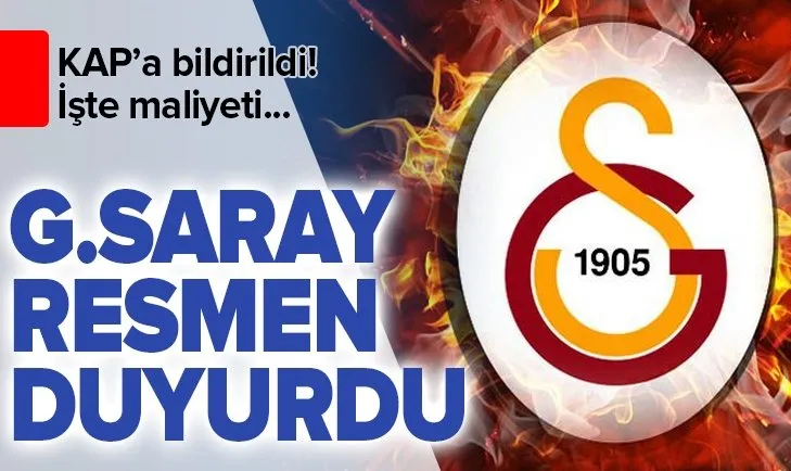 Galatasaray’da son dakika transfer gelişmesi! Resmen açıklandı