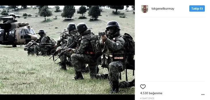 Türk Silahlı Kuvvetleri’nden nefes kesen kareler