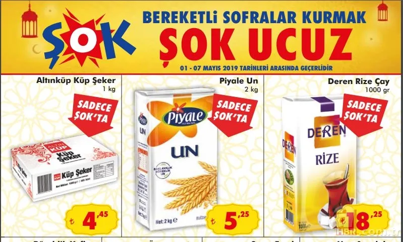 Şok aktüel ürünler kataloğu 1-7 Mayıs ve A101 aktüel ürünler kataloğu 27 Nisan - 3 Mayıs ile dev gıda indirimleri! 7